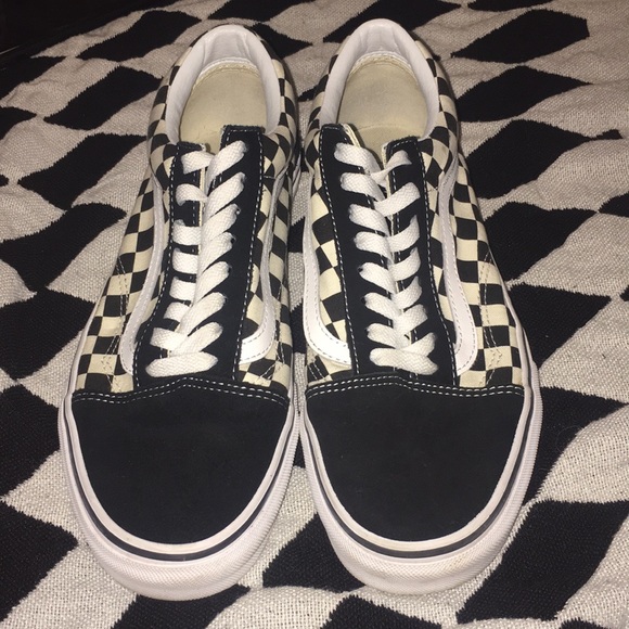 Old Skool Checkerboard Vans - Picture 2 of 3